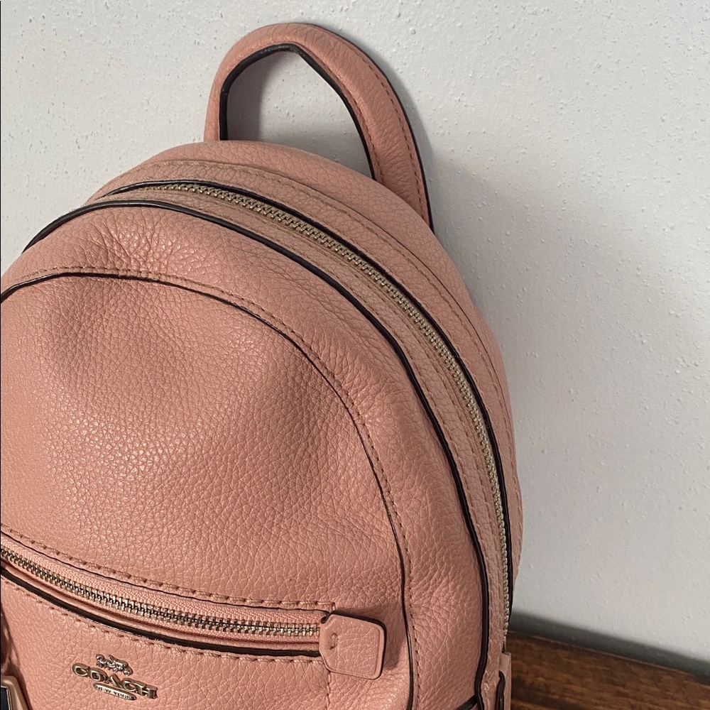 Coach Pink Pebbled Leather Mini Backpack - Picture 6 of 16